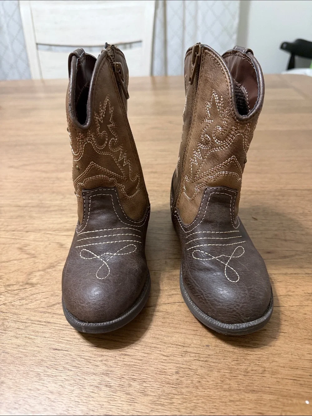 Cherokee Brown Two-Tone Little Girls’ Cowboy Boots